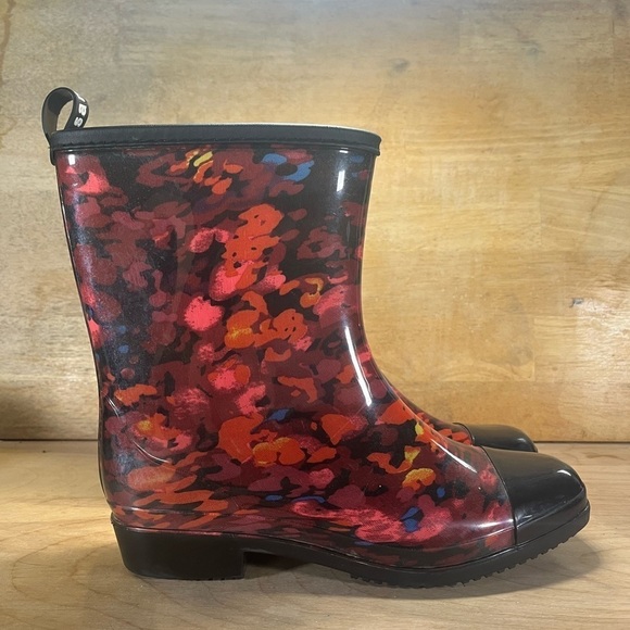Sanmm Womens Size 9.5 (41) Floral Rain Boots Multicolor - Picture 1 of 7